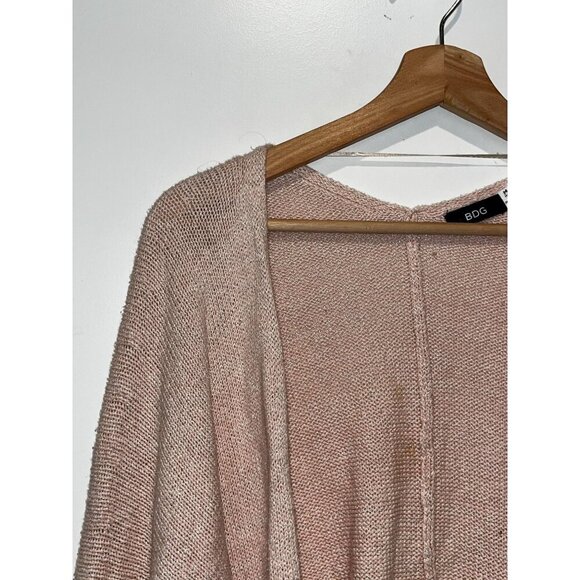 Urban Outfitters BDG Pink Open Front Knit Cardigan Women's Sweater Size M - Picture 4 of 7
